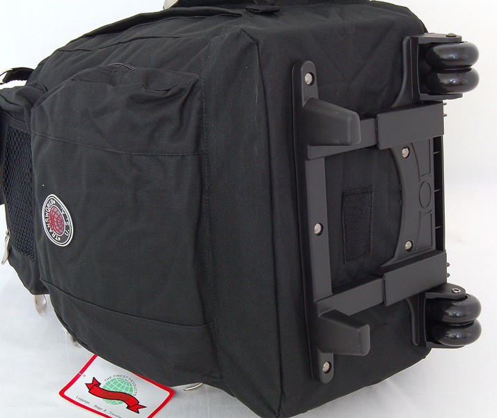 18" Wheeled School Backpack Rolling Book Bag Drop Handle Wheels Carry